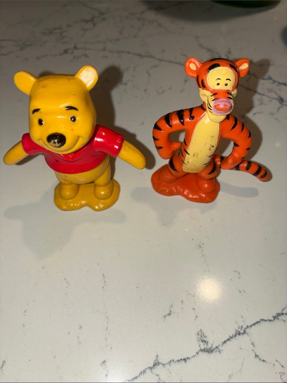 Disney Winnie the Pooh & Tigger Mini Figures - Yellow, Red & Orange